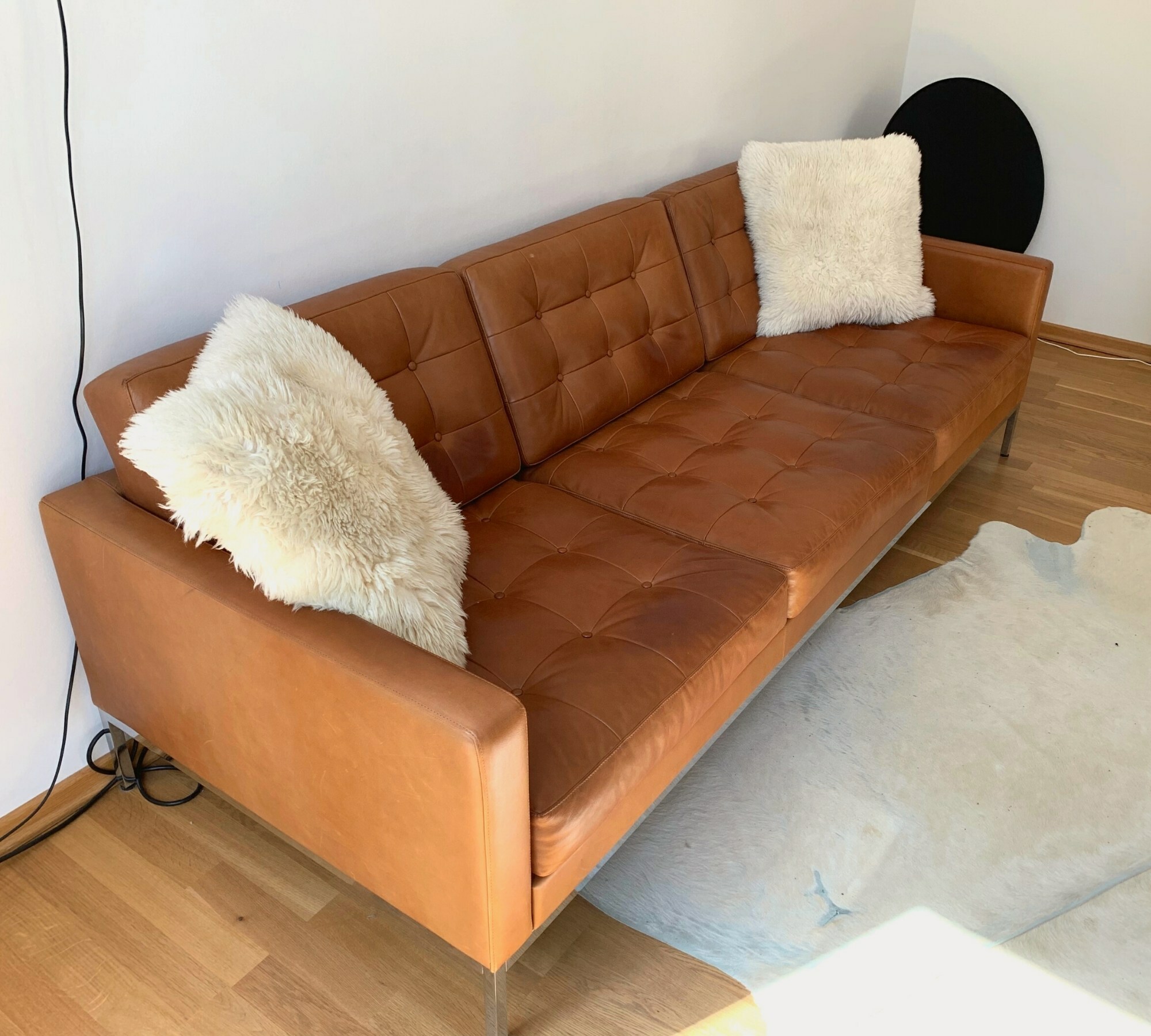 Florence 3-Sitzer Leder Venezia Cognac 5