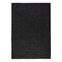Jaipur Kurzflorteppich Schwarz 80 x 150 cm 1