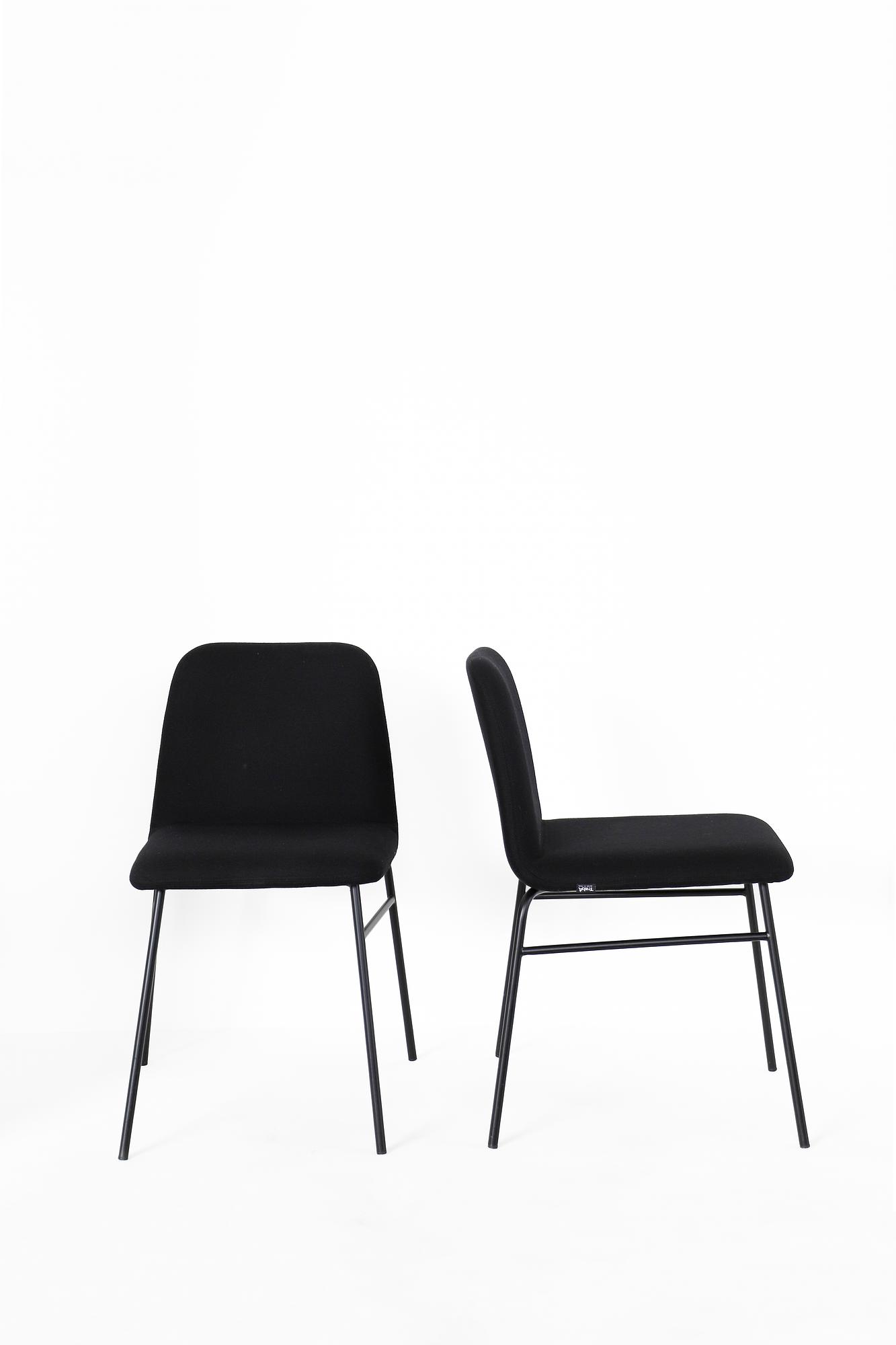 6x Bardot Dining Chair Black 0