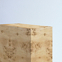 Side table burl poplar wood brown 4