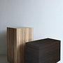 Side table Wengé wood Brown 1