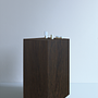 Side table Wengé wood Brown 2