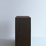 Side table Wengé wood Brown 4