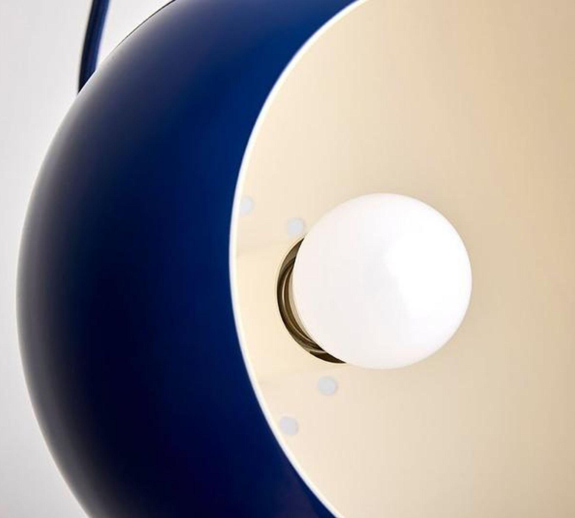 Ball Pendelleuchte Blau Ø18cm 3