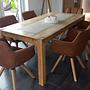 Cabinet with LED lighting Acacia wood 0
