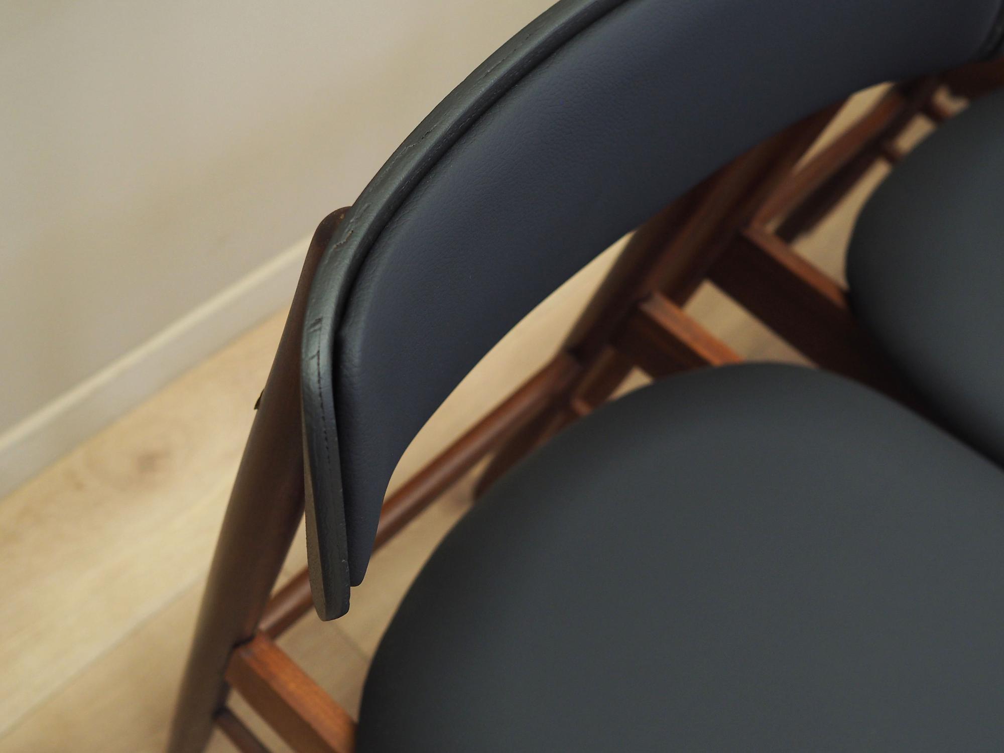 4x Vintage Dining Chair Teak Wood 1960s 4