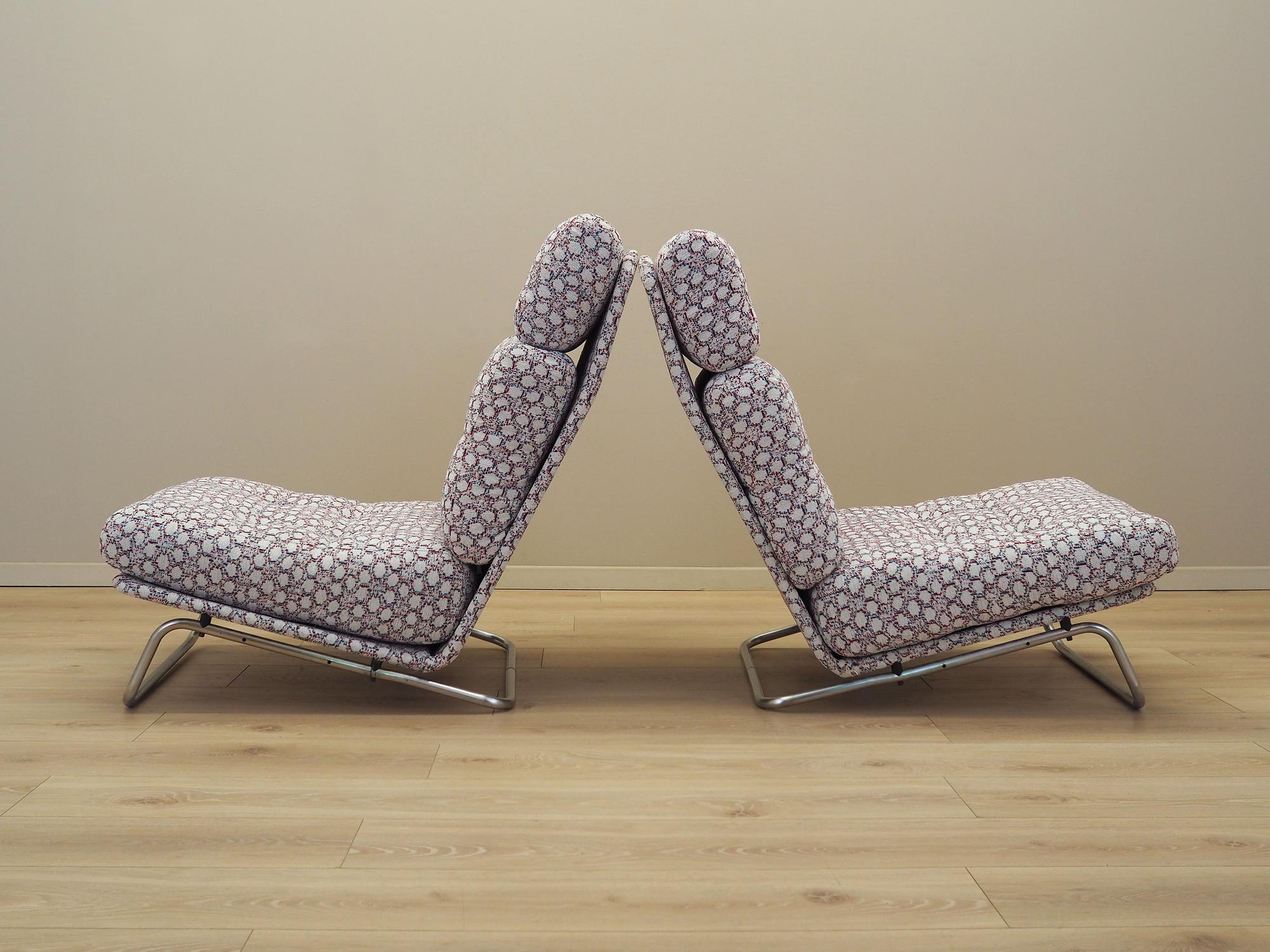 2x Vintage Lounge Chairs 1970s 3