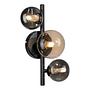 LED Wall Lamp Popsicle Smoked Glass Black 1