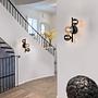 LED Wall Lamp Popsicle Smoked Glass Black 3