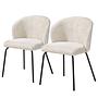 2x Upholstered chair Charlisle Beige 2