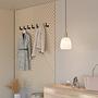 Pendant lamp Manzanares frosted glass gold 3