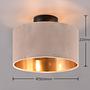 Julieta Ceiling Lamp Web Fabric Iron 2-flame 3