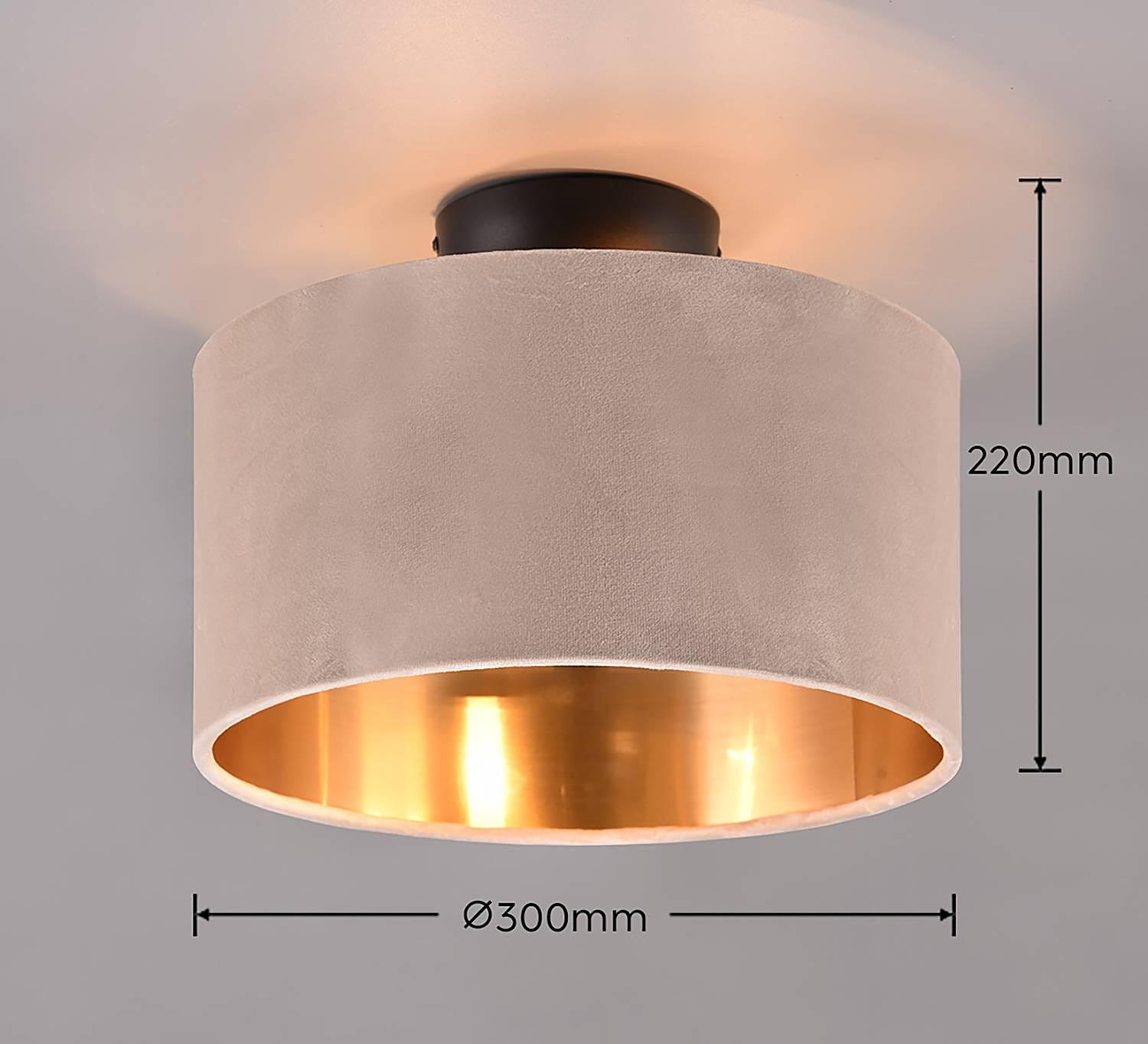 Julieta Ceiling Lamp Web Fabric Iron 2-flame 3