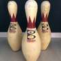 Vintage Bowling Kegel 3-er Set 1