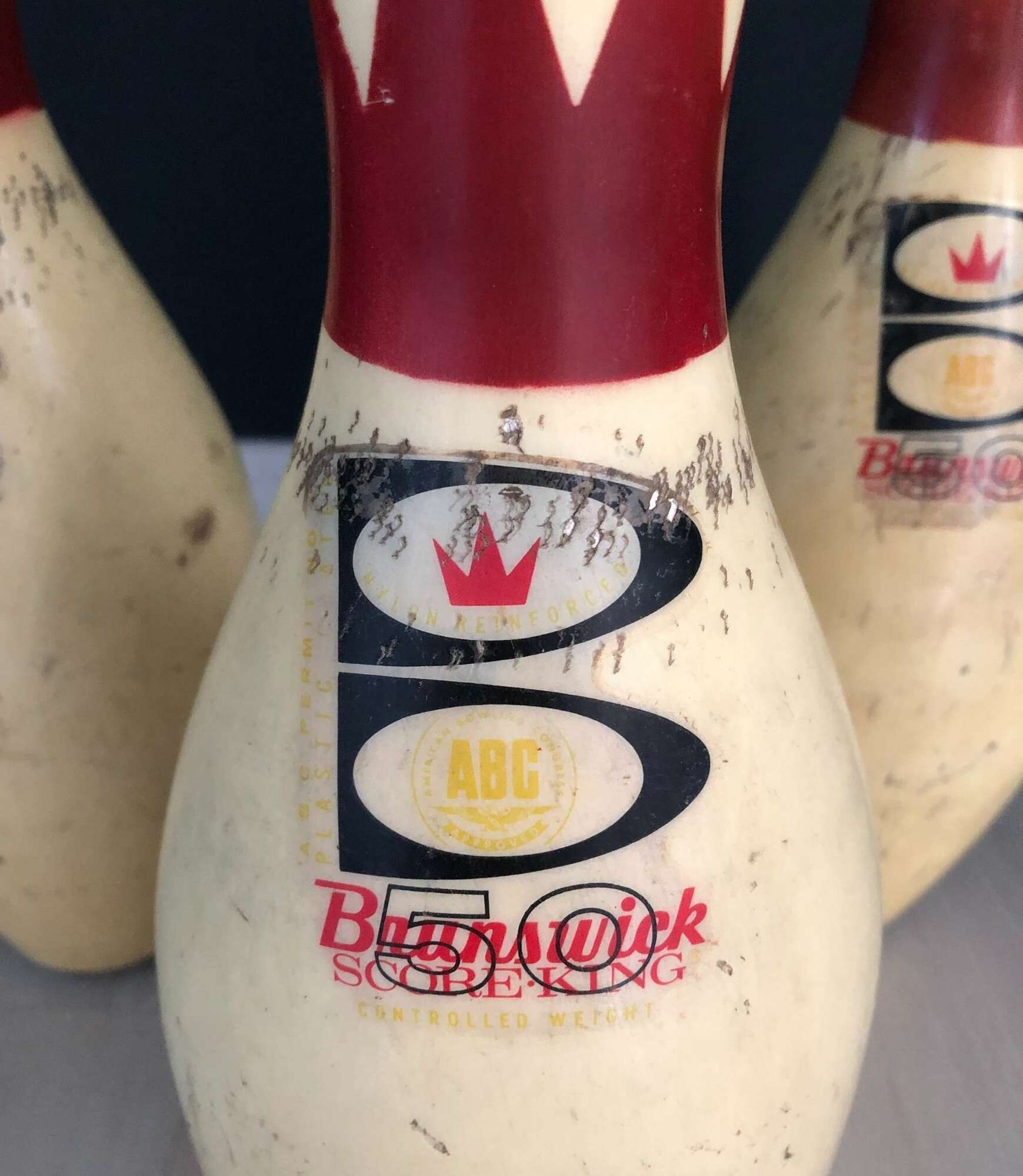 Vintage Bowling Kegel 3-er Set 2