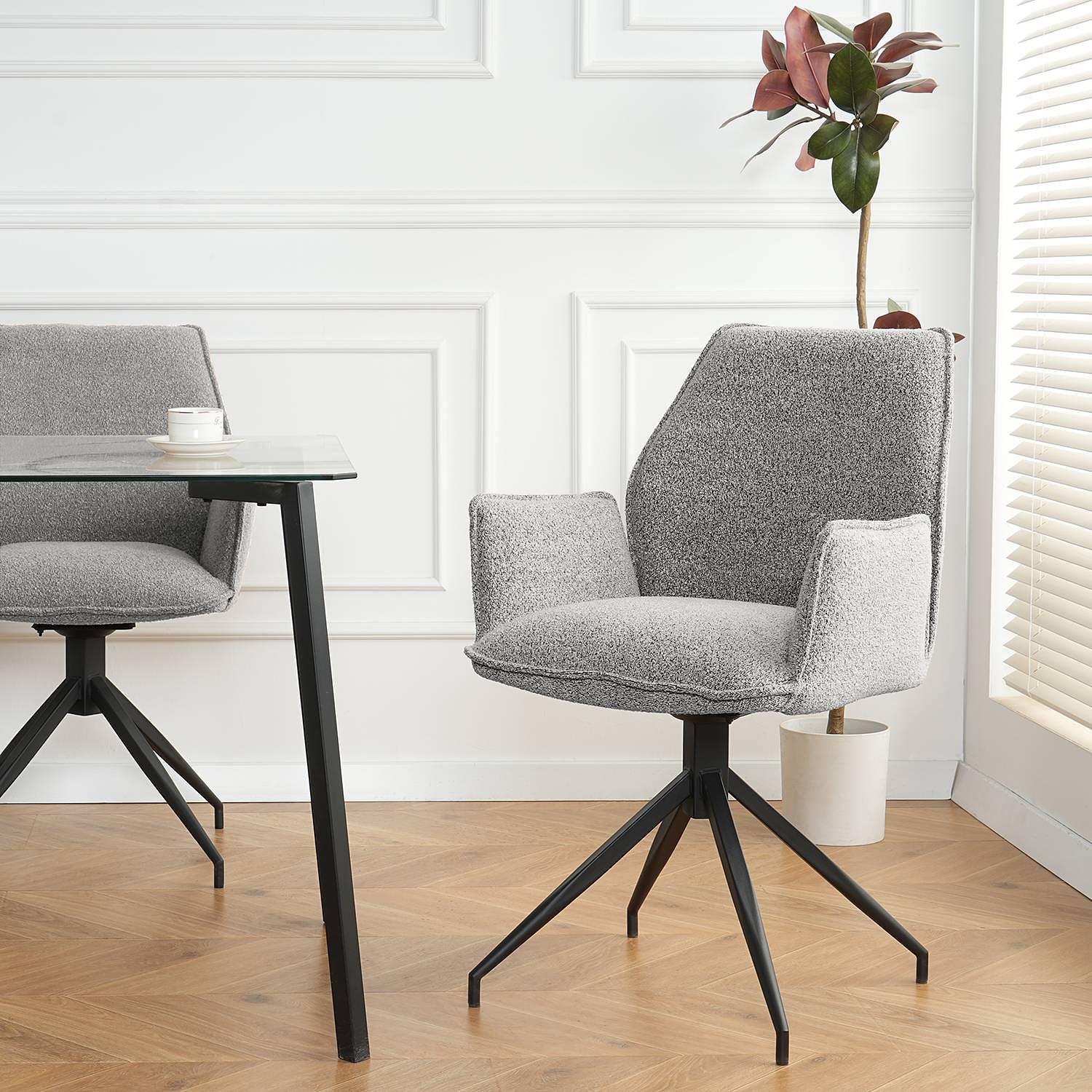 Armchair Duber Bouclé Grey 0
