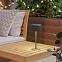 Roccanova LED table lamp steel 1-light 0