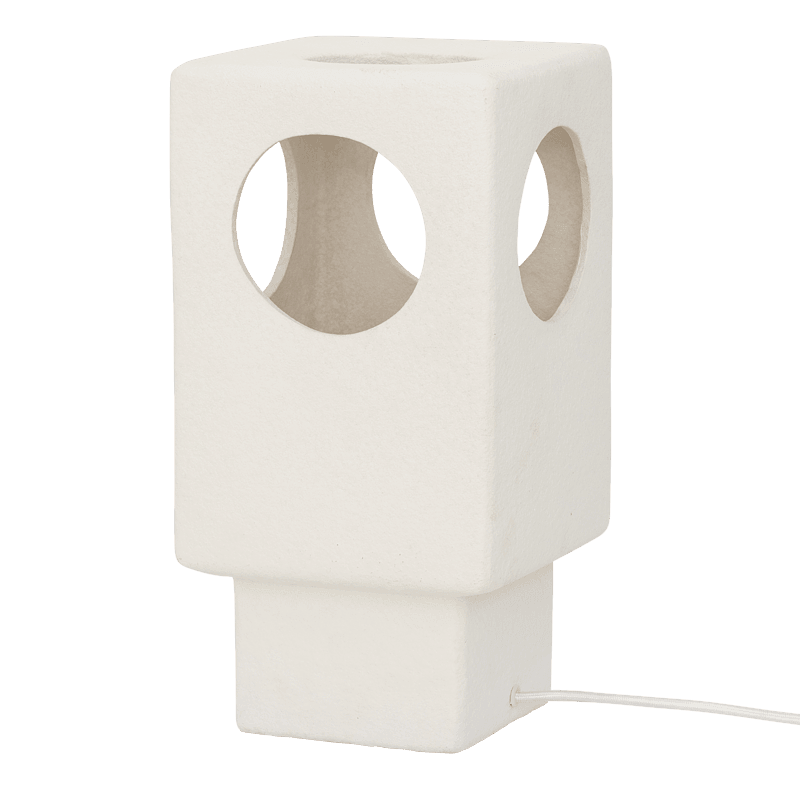 Lycka Tischlampe Keramik Weiß 3