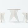 Stool handmade ST White 1