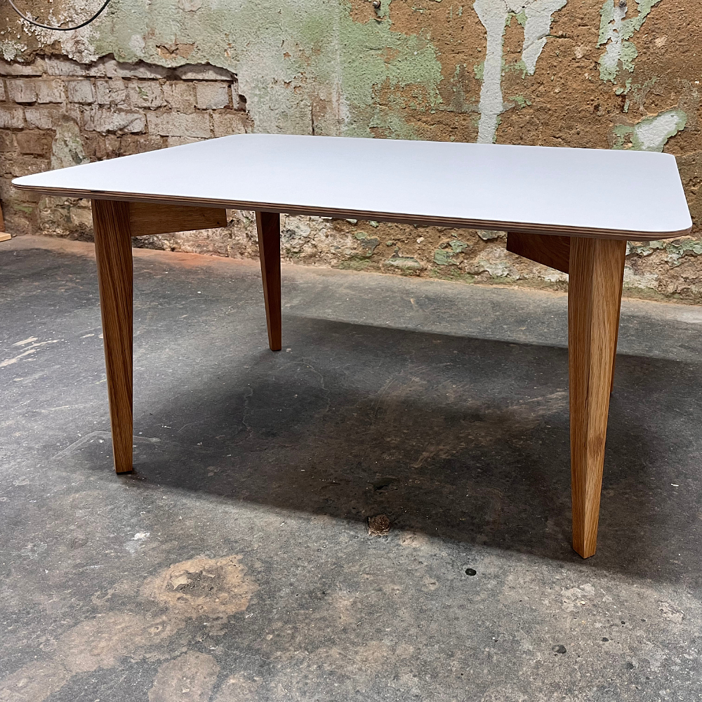 Beluga Couchtisch Holz Weiß 0