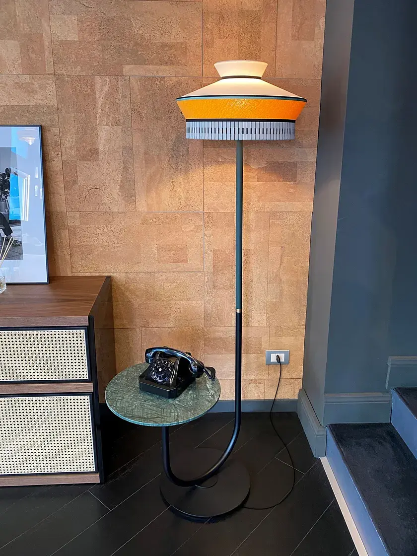 Calypso Martinique Floor Lamp Marble Yellow 4