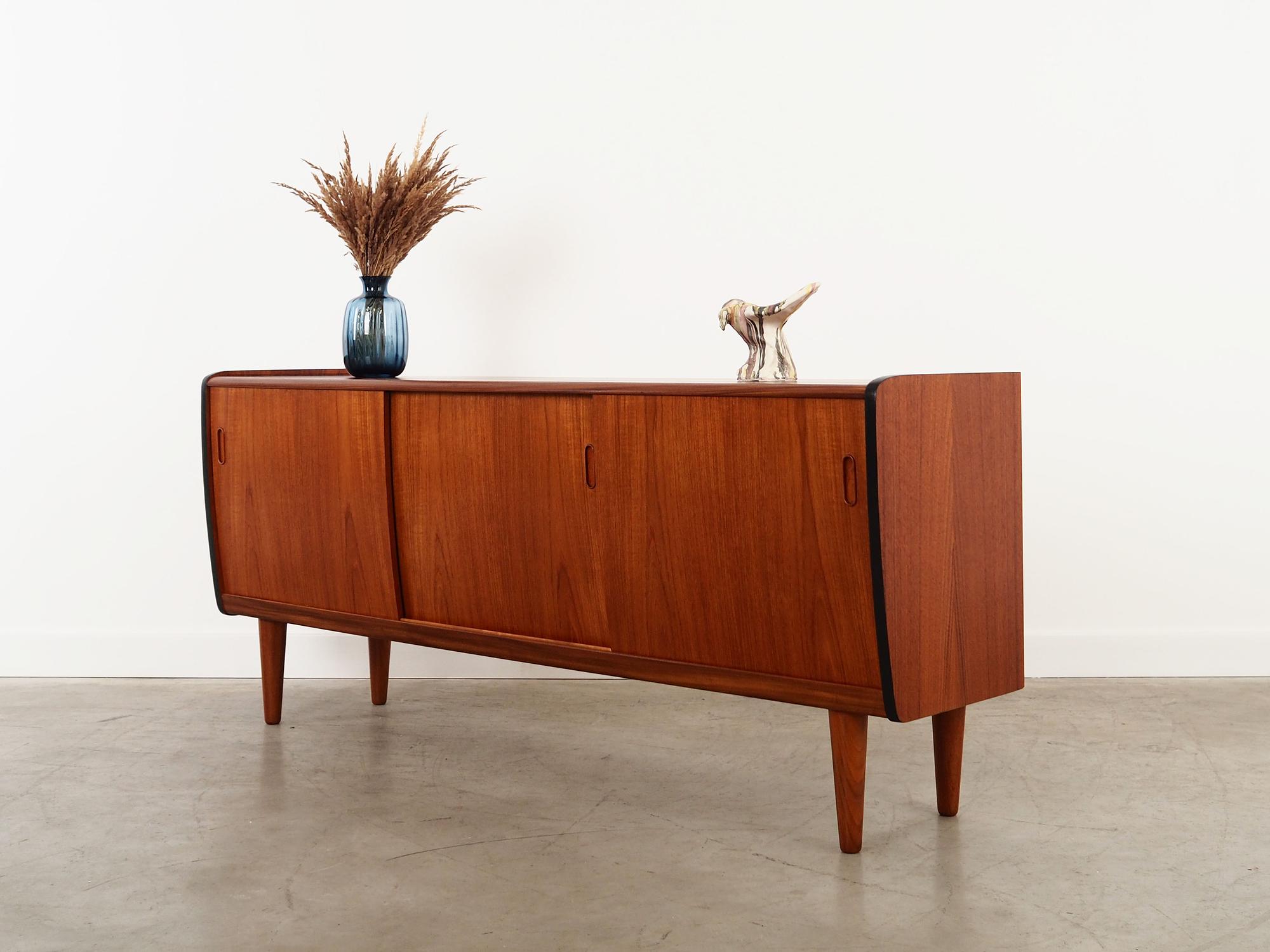Sideboard in legno di teak anni '70 4