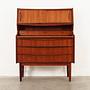 Secretary Teak wood 1970s 1