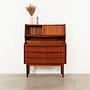 Secretary Teak wood 1970s 3