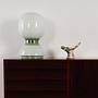 Table lamp metal glass 1970s 2