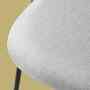 Upholstered chair with back cut-out Light grey 5