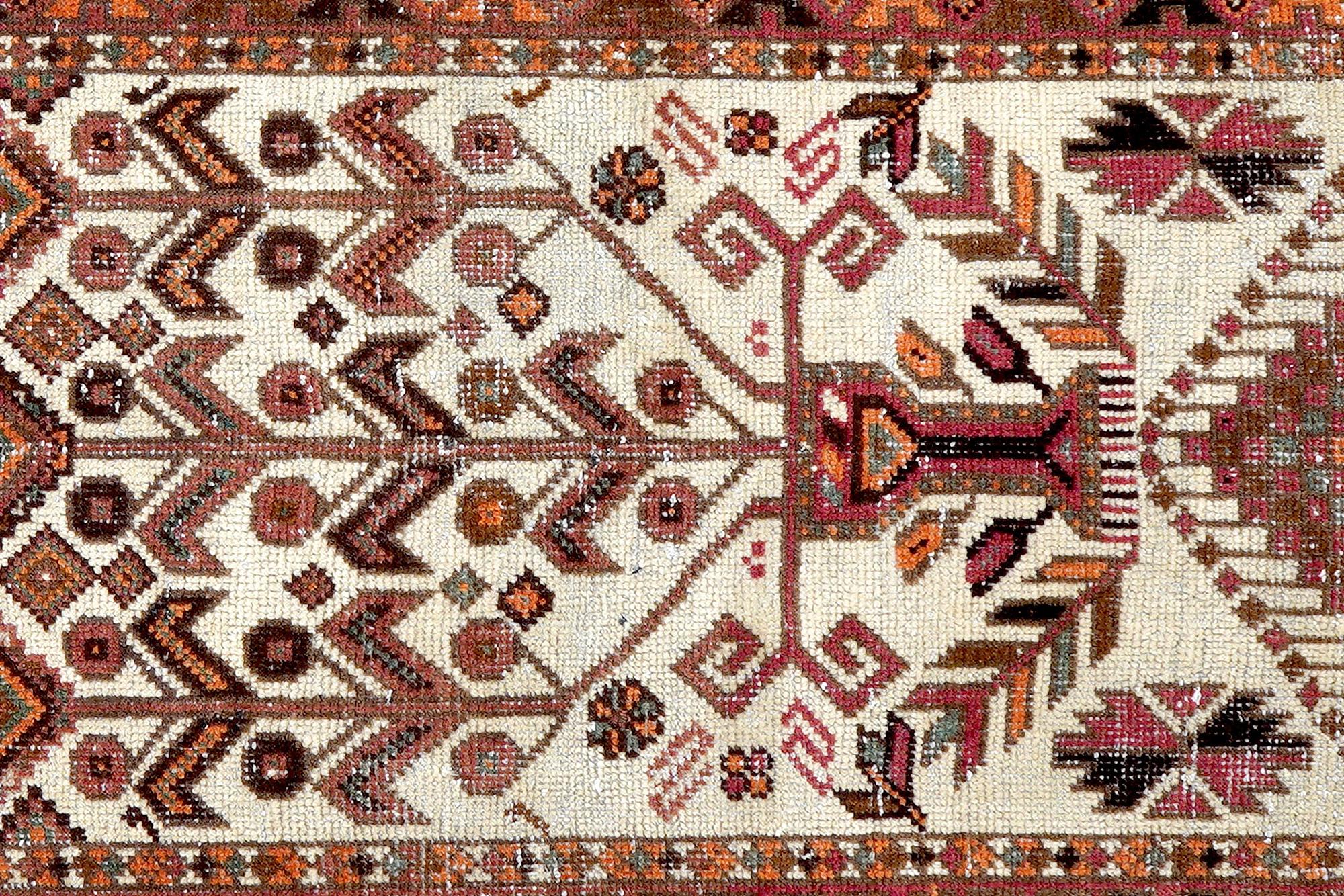 Heritage Teppich Wolle Braun 4