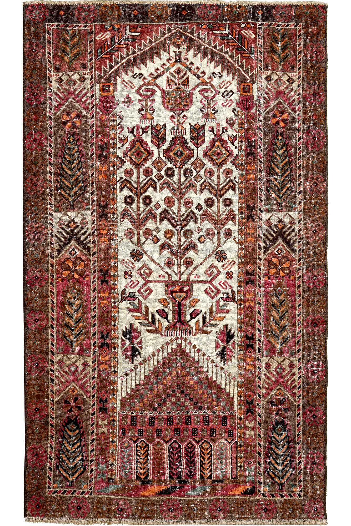 Heritage Teppich Wolle Braun 0