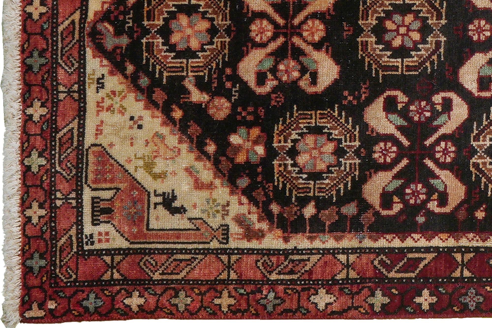 Heritage Teppich Wolle Braun 1