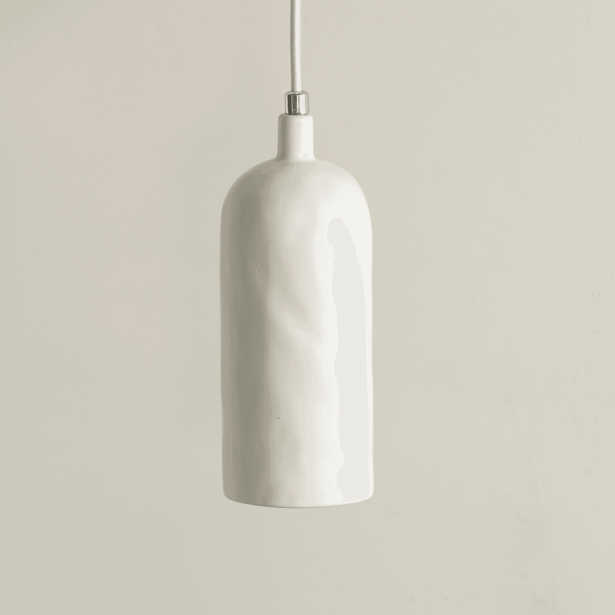 Tiny pendant lamp ceramic white 0