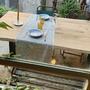 Robuster Eichenholztisch mit Metallgestell 160cm 6