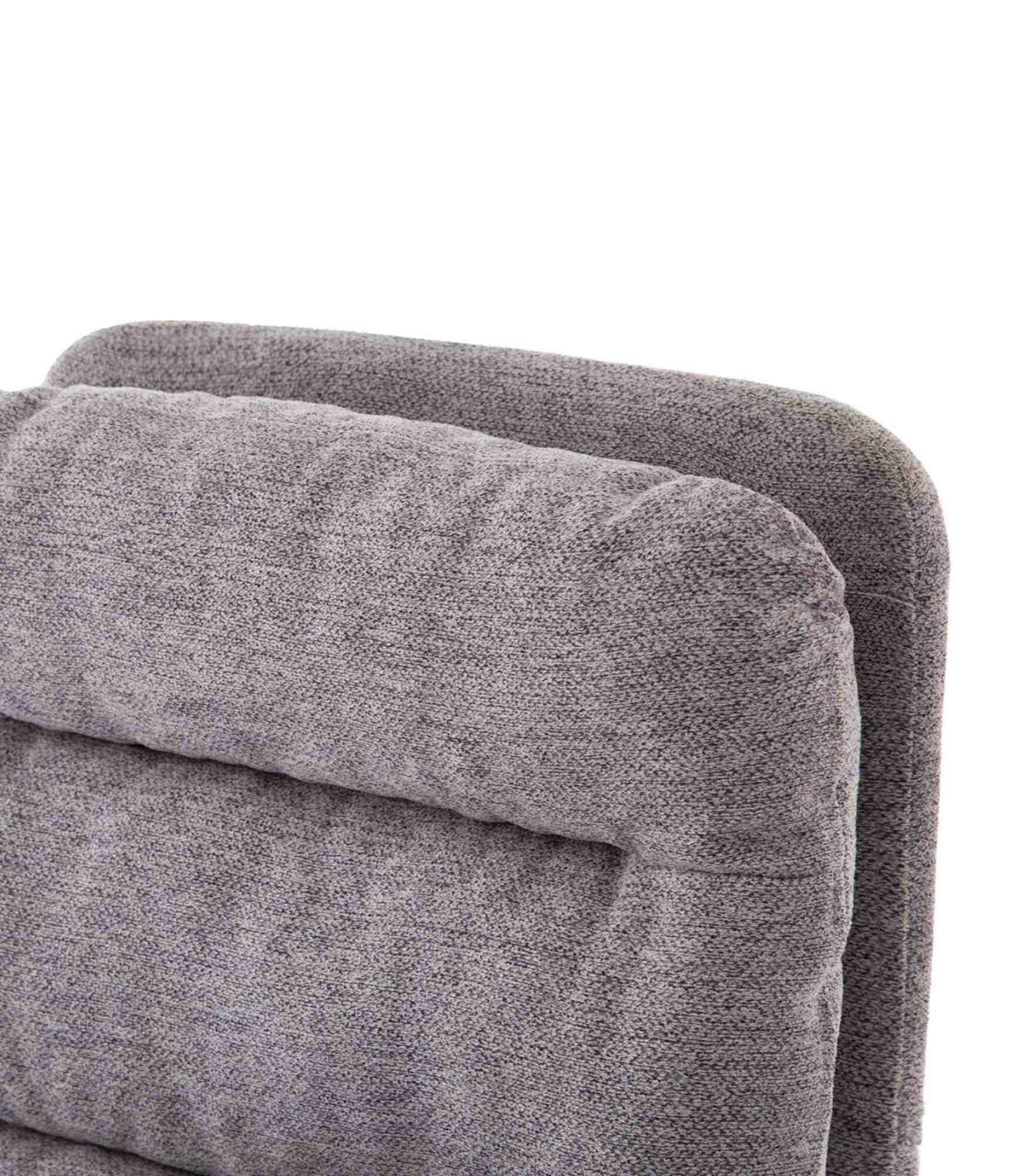 Barstuhl Textil Metall Grau Schwarz 6