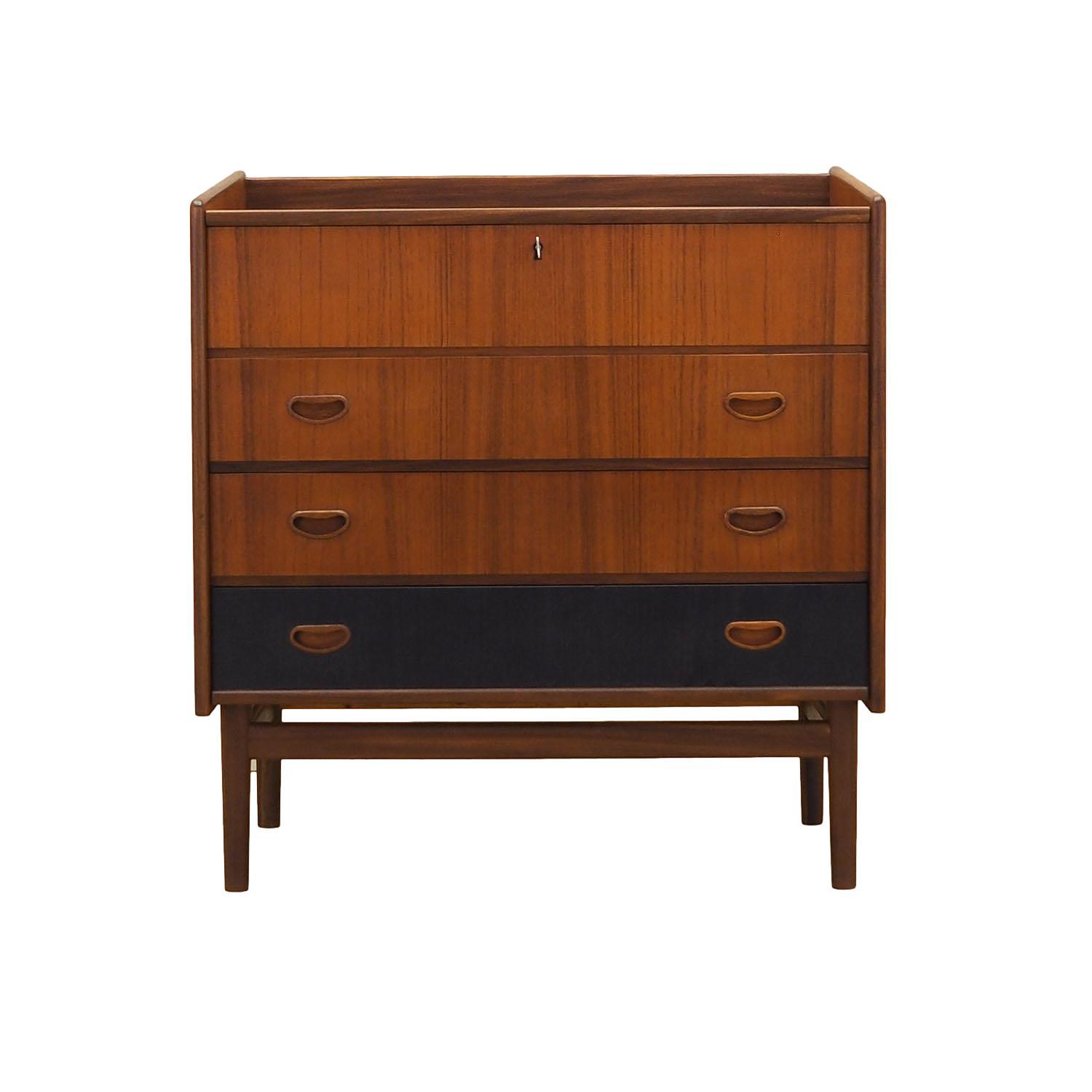 Chest of drawers Teak wood 1970s 0