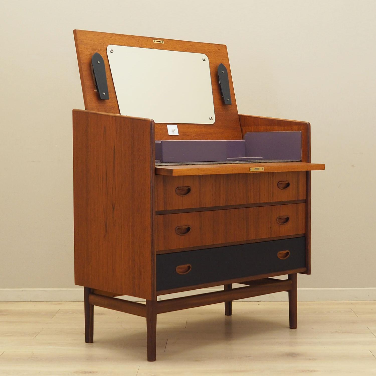 Chest of drawers Teak wood 1970s 6