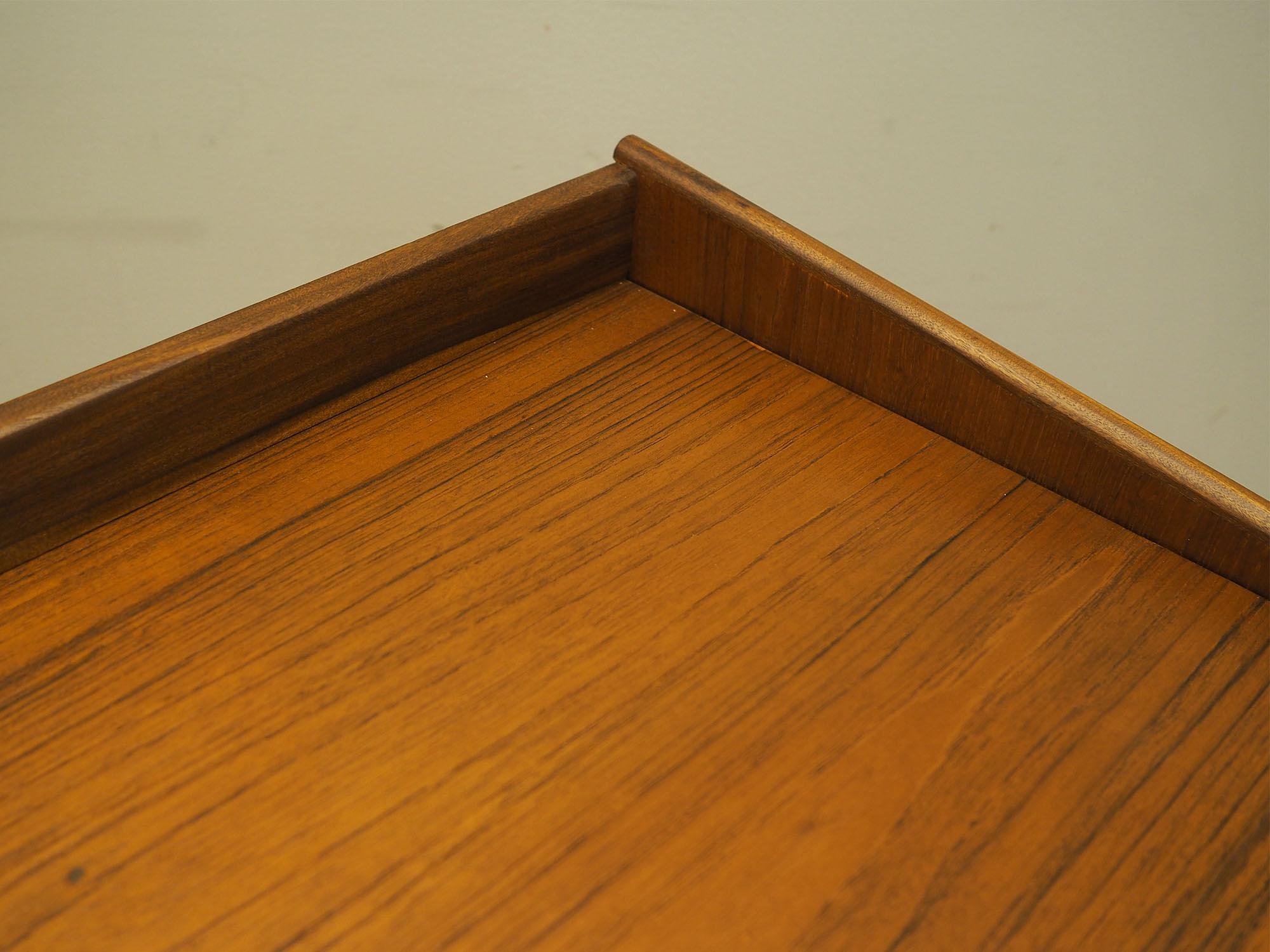 Chest of drawers Teak wood 1970s 8
