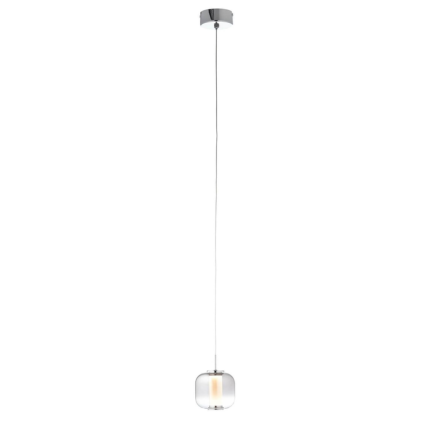Rafa I LED-Pendelleuchte Acrylglas Edelstahl 1-flammig 1