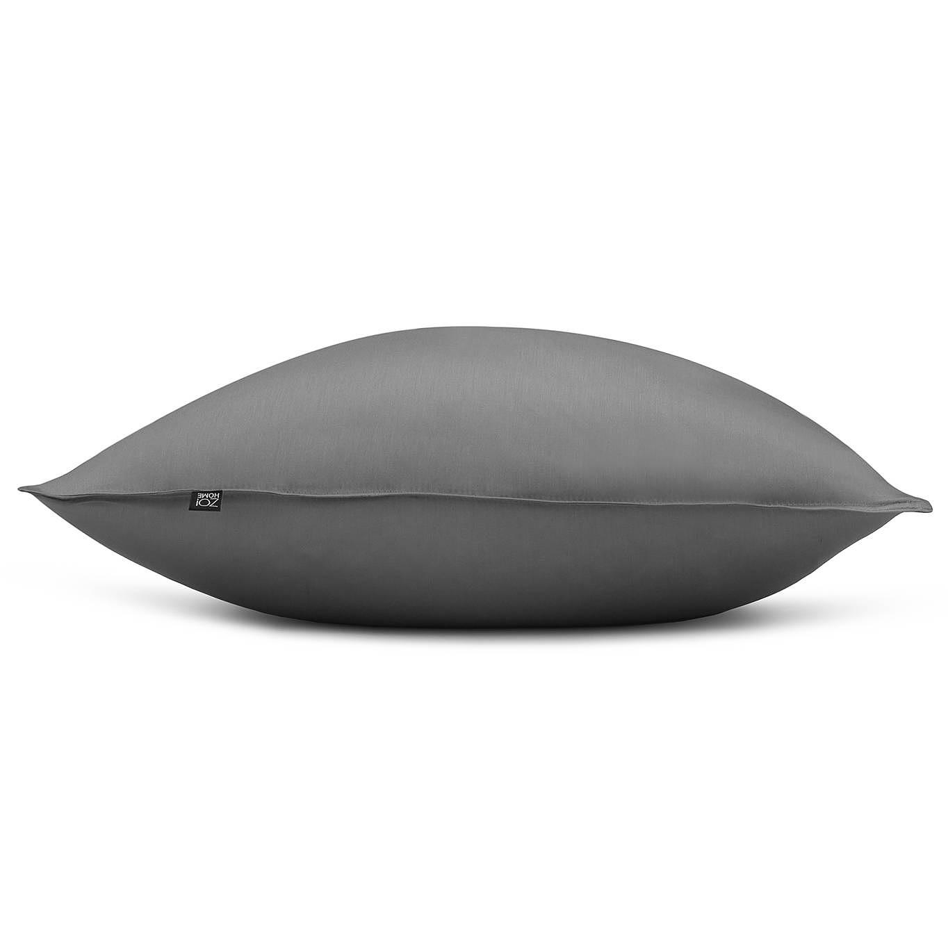 2x Satinado II Pillowcase Cotton Anthracite 0