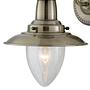 Wall lamp Fisherman clear glass steel 2