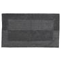 Badteppich Havanna Baumwolle Schiefergrau 70 x 120 cm 0