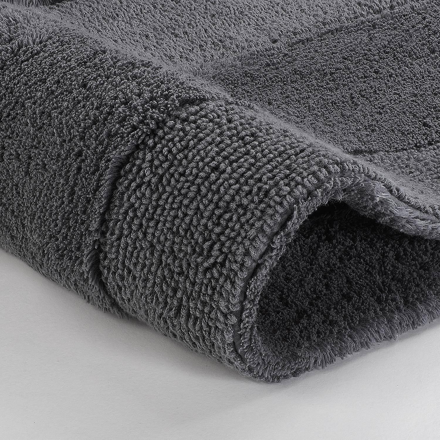 Badteppich Havanna Baumwolle Schiefergrau 70 x 120 cm 4