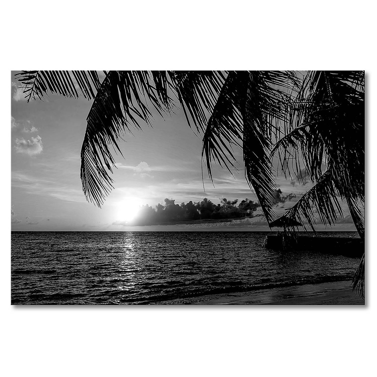 Canvas print Maledives Spruce 80x120 Black/White 0