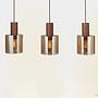 Pendant lamp Alesund Aluminum Colored glass Copper 1
