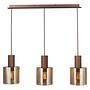 Pendant lamp Alesund Aluminum Colored glass Copper 4