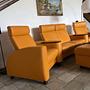 Arion 4-seater sofa with ottoman Leather 1