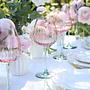 Spring Colored Glass Wine Glasses Turquoise / Pink 4