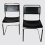 2x Thonet Freischwinger S 33 Leder Schwarz 1